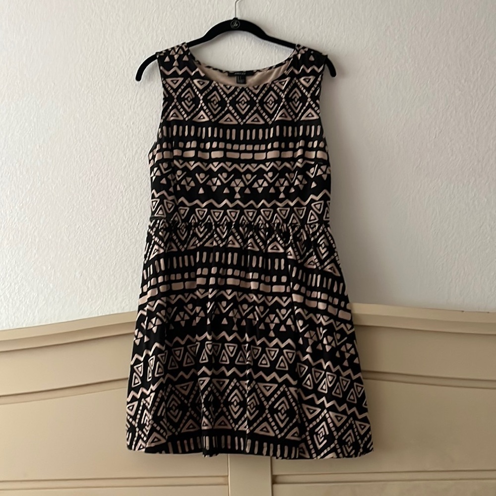 Geometric print dress in large.